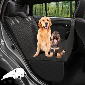 Cargo Liner for Dogs; Water Resistant Pet Cargo Cover Dog Seat Cover Mat for car Sedans Vans with Bumper Flap Protector; Non-Slip (colour: black)