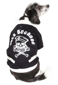 Varsity-Buckled Collared Pet Coat (size: small)