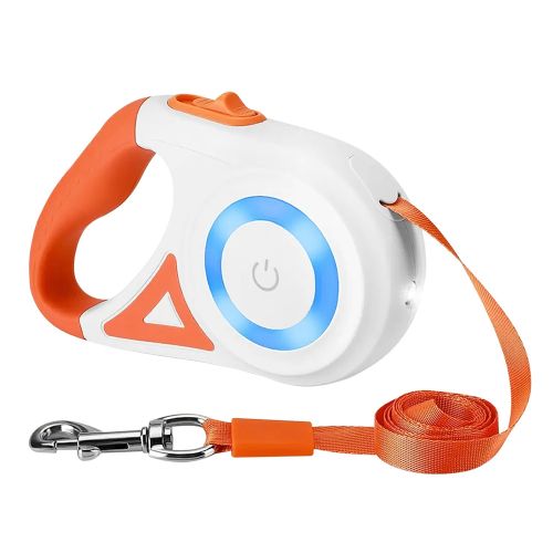 16FT Retractable Dog Leash Extendable Pet Leash Dog Walking Leash with Flashlight RGB Light 2 Rolls of Waste Bags Dispenser Fit for 66-110lbs 16FT Retractable Dog Leash Extendable Pet Leash Dog Walking Leash with Flashlight RGB Light 2 Rolls of Waste Bags Dispenser Fit for 66-110lbs