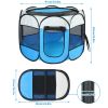 Portable Foldable Pet Playpen Exercise Pen Kennel Removable Zipper Top and Bottom Water Resistant Indoor Outdoor Use For Dogs Cats Other Pets